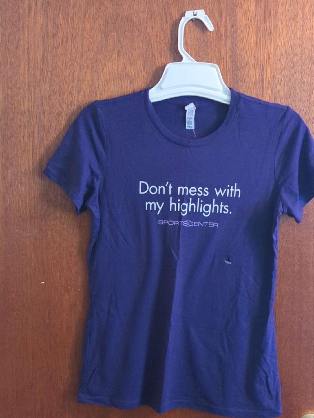 Don't Mess With My Highlights Navy Graphic Tee